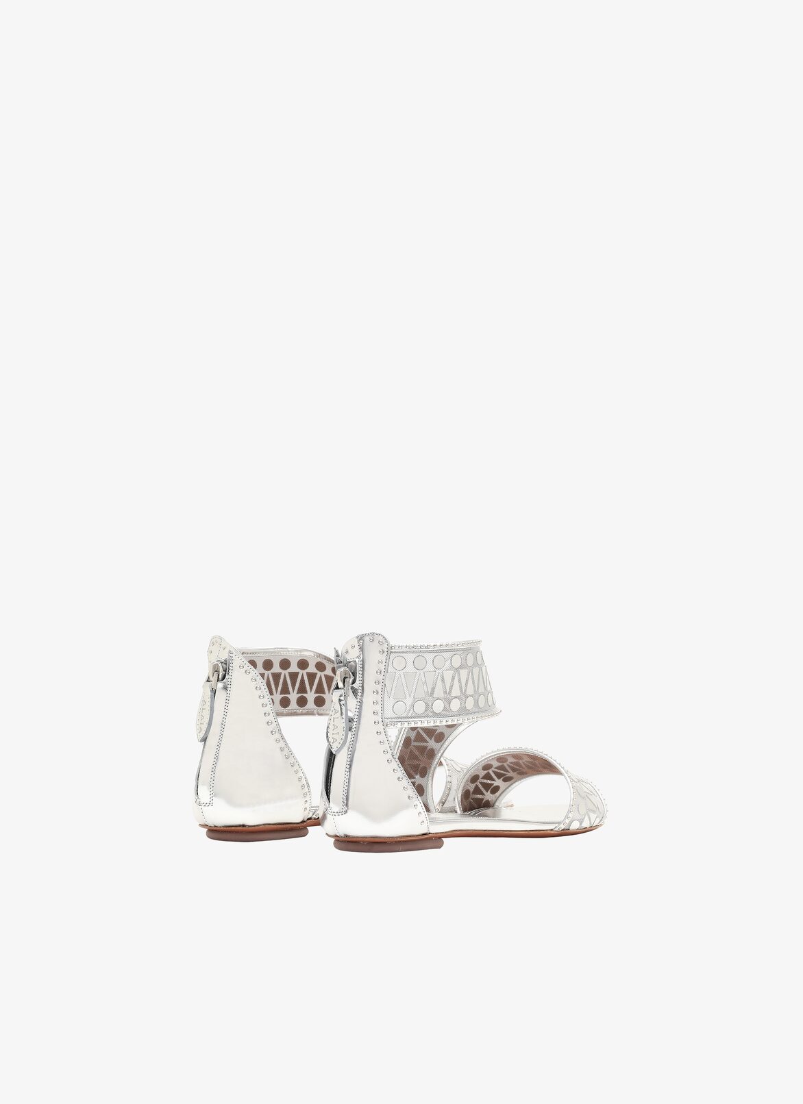 Sandals ALAÏA SILVER SANDALS